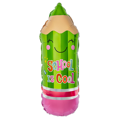 Шар Фигура (29''/74 см) "Школьный Карандаш" Зеленый