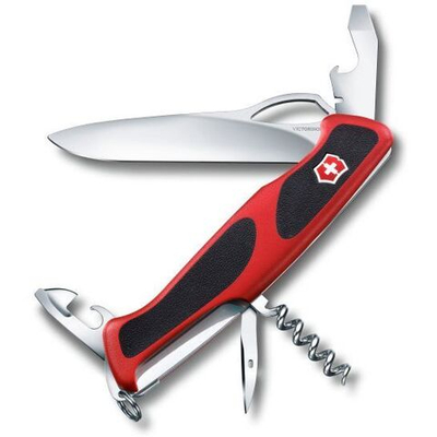 Нож перочинный Victorinox RangerGrip 61 (0.9553.MC) 130мм 11функций красный/черный