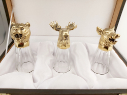 Стопки-перевертыши "Звери" №15, в наборе 3 шт. в ассортименте