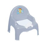 Детский кресло-горшок для детей светло-голубой