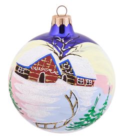 Элита НФШ-1338/3 Ел. украшение Шар «Домики» 100 мм