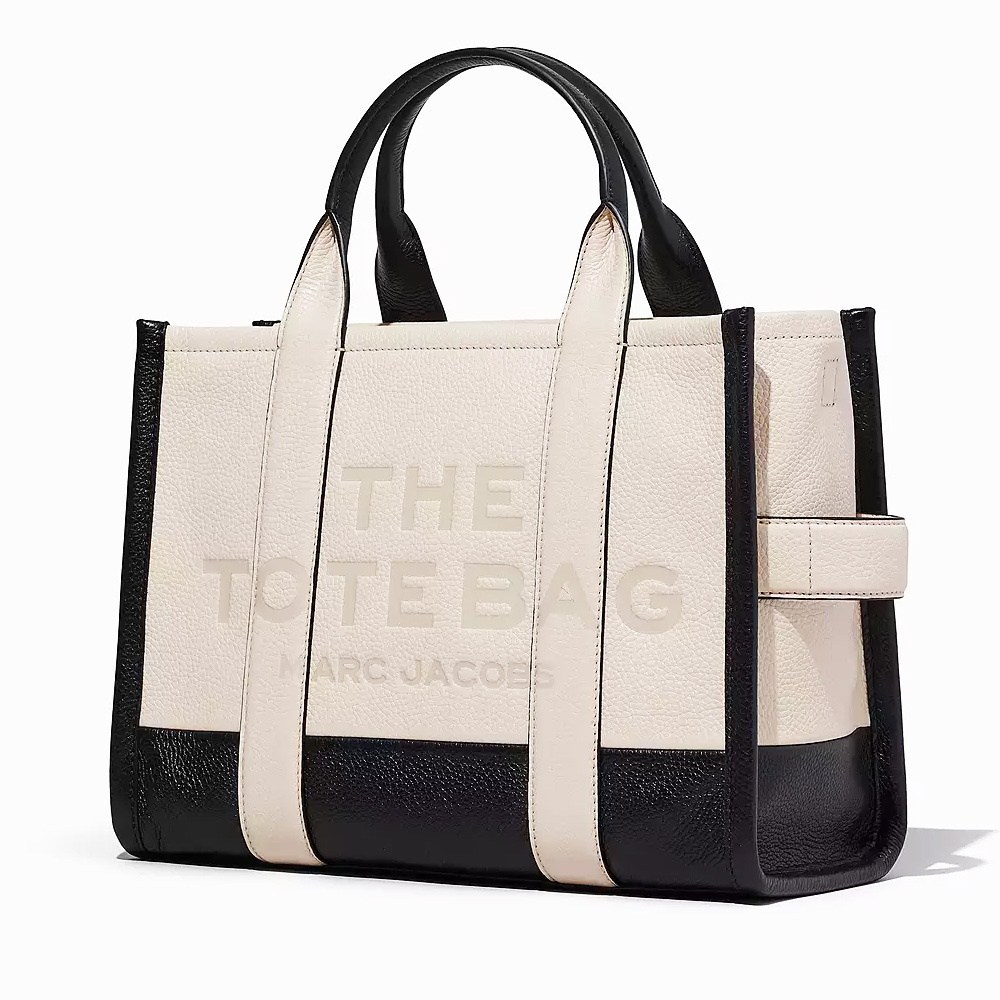 СУМКА MARC JACOBS THE LEATHER COLORBLOCK MEDIUM TOTE BAG IVORY MULTI