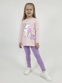 02-125-7 Комплект для девочки (джемпер+ лосины)