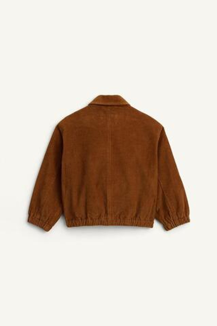 ZARA БОМБЕР С ВОРОТНИКОМ-СТОЙКОЙ, КОРИЧНЕВЫЙ