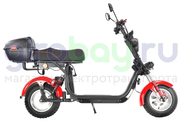 Электроскутер CityCoco WHITE SIBERIA PRO 2500w (Красный) фото 7 фото №12