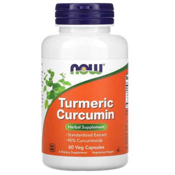 Now Foods Turmeric Curcumin 500 mg 60 veg capsules, Куркумин