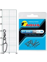 Карабин с вертлюгом для рыбалки SY-3007 №05 (упк. 8 шт.)