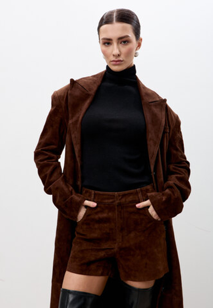 Шорты из натуральной замши