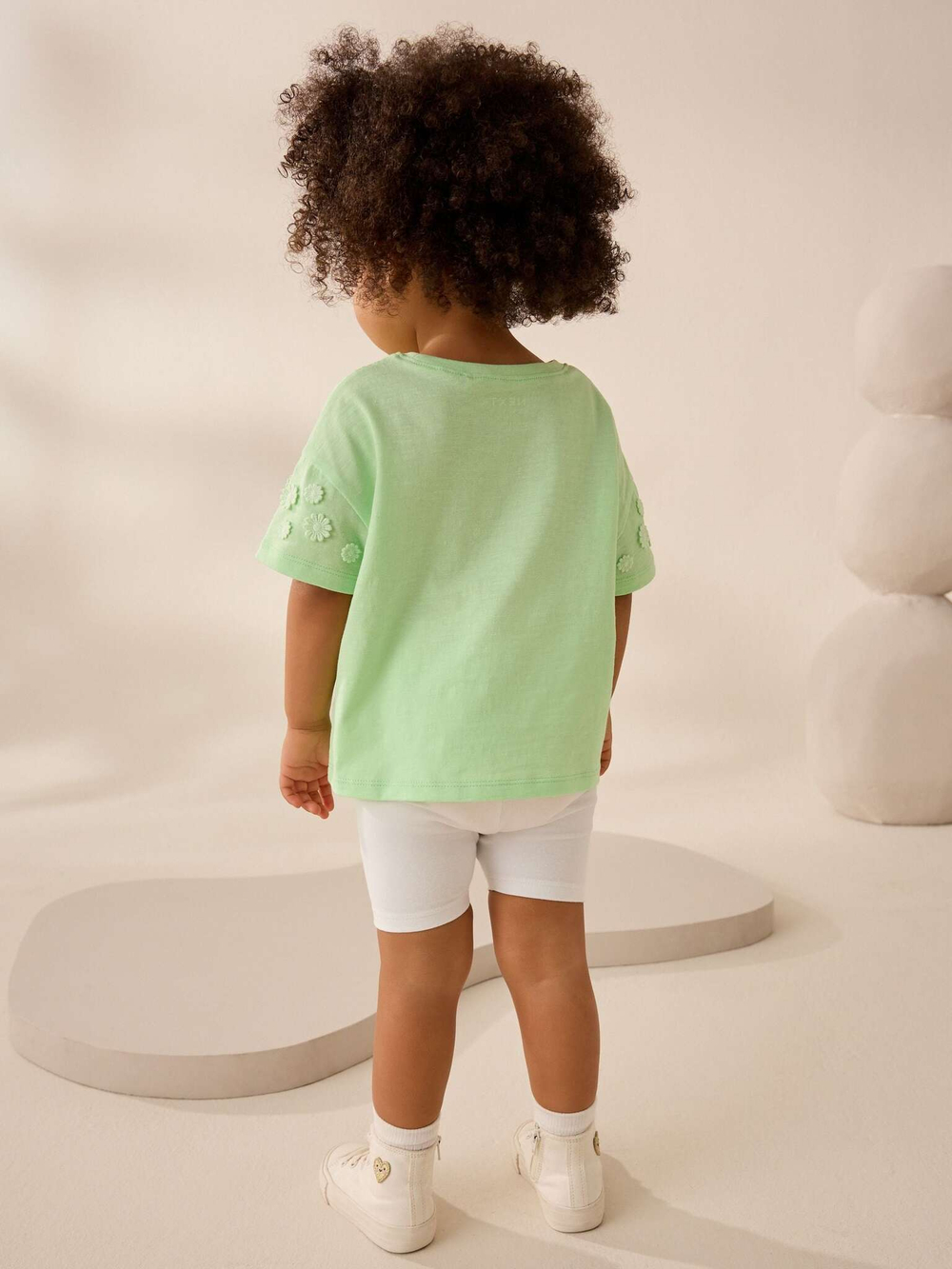 Футболка с вышивкой для девочки Next AD8-242, Салатовый