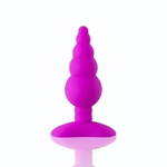 Лиловая анальная пробка Unicorn Playful - 10 см. (Цвет: лиловый)