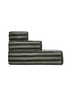 Zara Home Полотенце для лица и рук из хлопка, зелёный, в полоску · 1518/013
