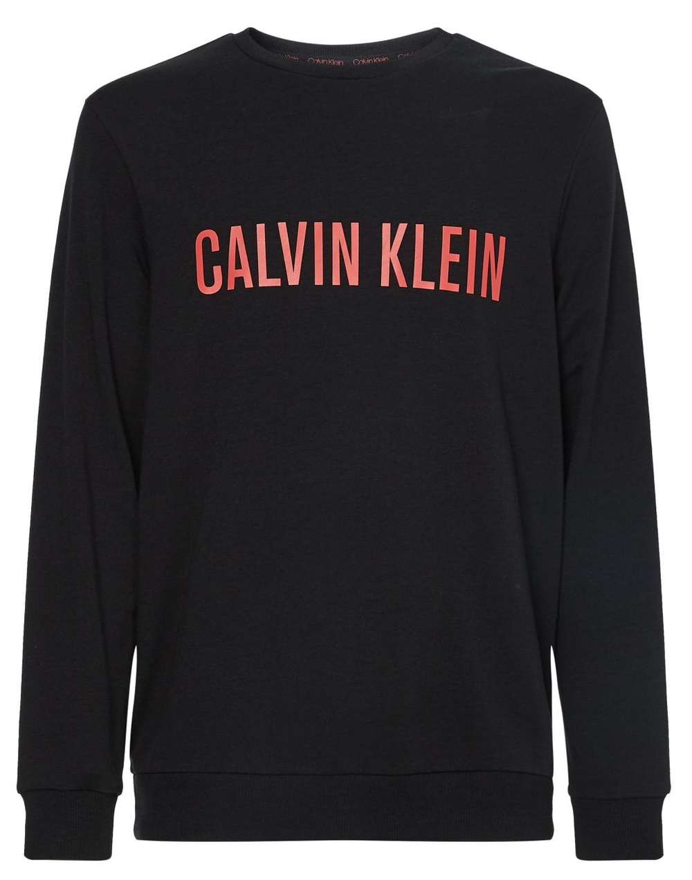 Мужская теннисная кофта Calvin Klein L/S Sweatshirt - black w/strawberry shake
