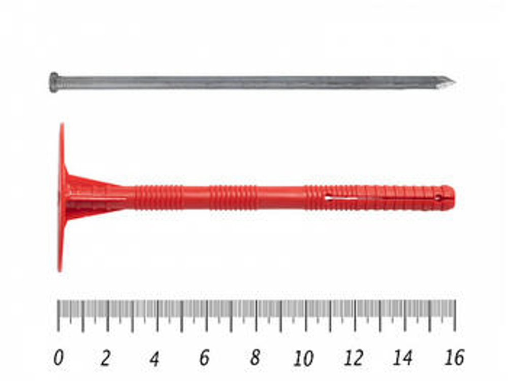 Дюбель "Гриб" с металлическим стержнем 10х160 IZM Teсh-KREP R5 (500шт) Tech-KREP