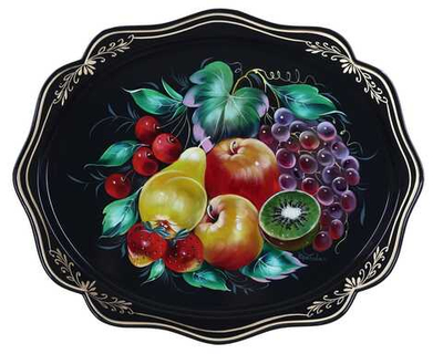 Zhostovo metal tray A15D180526242