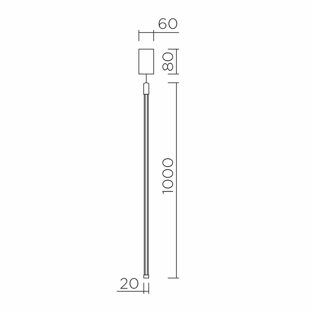 Подвесной светодиодный cветильник LED4U L7272-1000 BS