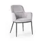 Стул с подлокотниками Barkley серый микровелюр