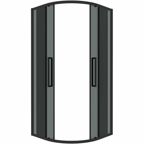 Душевой уголок Grossman Cosmo 80х80 301.K33.02.8080.21.10 профиль Черный матовый стекло тонированное