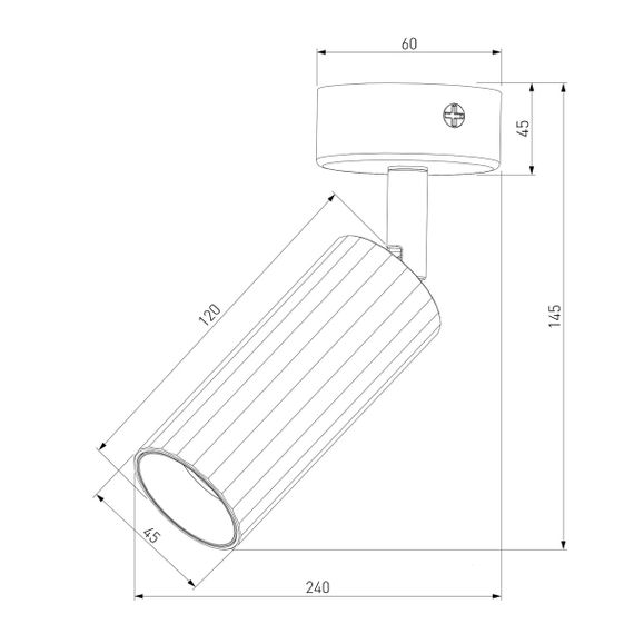 Светодиодный спот Eurosvet Arris 20098/1 Led черный