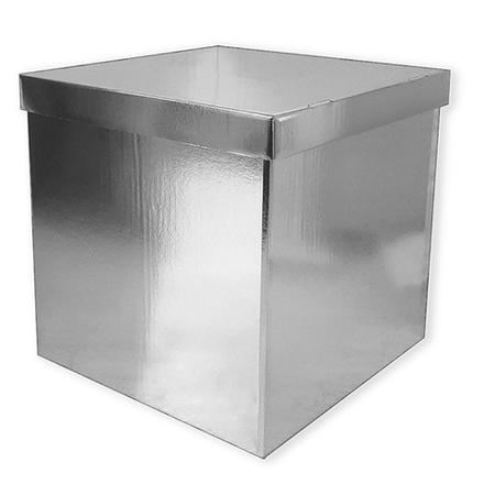 Коробка 60*60*60 см, серебро #1302-1263