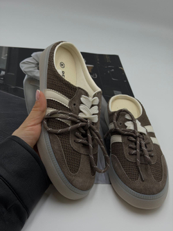 Сабо-кеды женские натуральная кожа арт. PDH 385-3 цвет "коричневый"