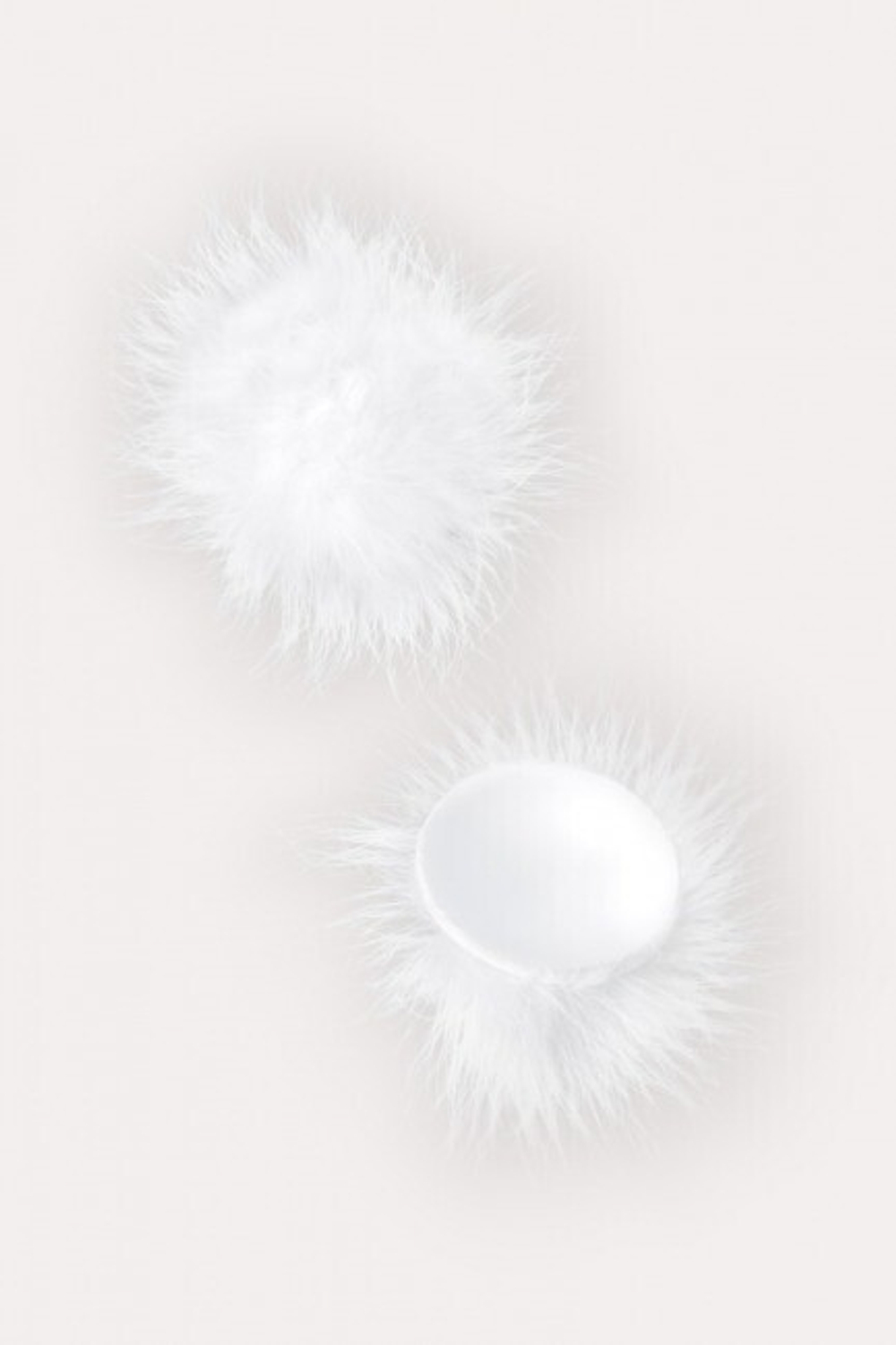 Круглые пестисы с пухом белые Erolanta (Цвет: белый)