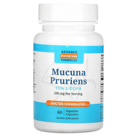 Аюрведа Advance Physician Formulas, Inc., Мукуна жгучая, 200 мг, 60 капсул