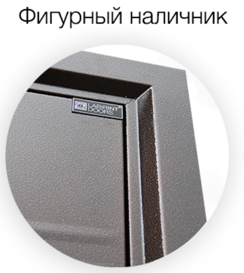 Дверь с терморазрывом входная Лабиринт Термо Лайт 01 Сандал белый, стекло белое