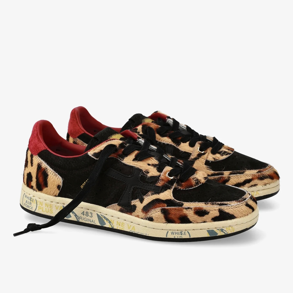 Кожаные кеды Premiata Bskt Clay-d 7665 на шнуровке