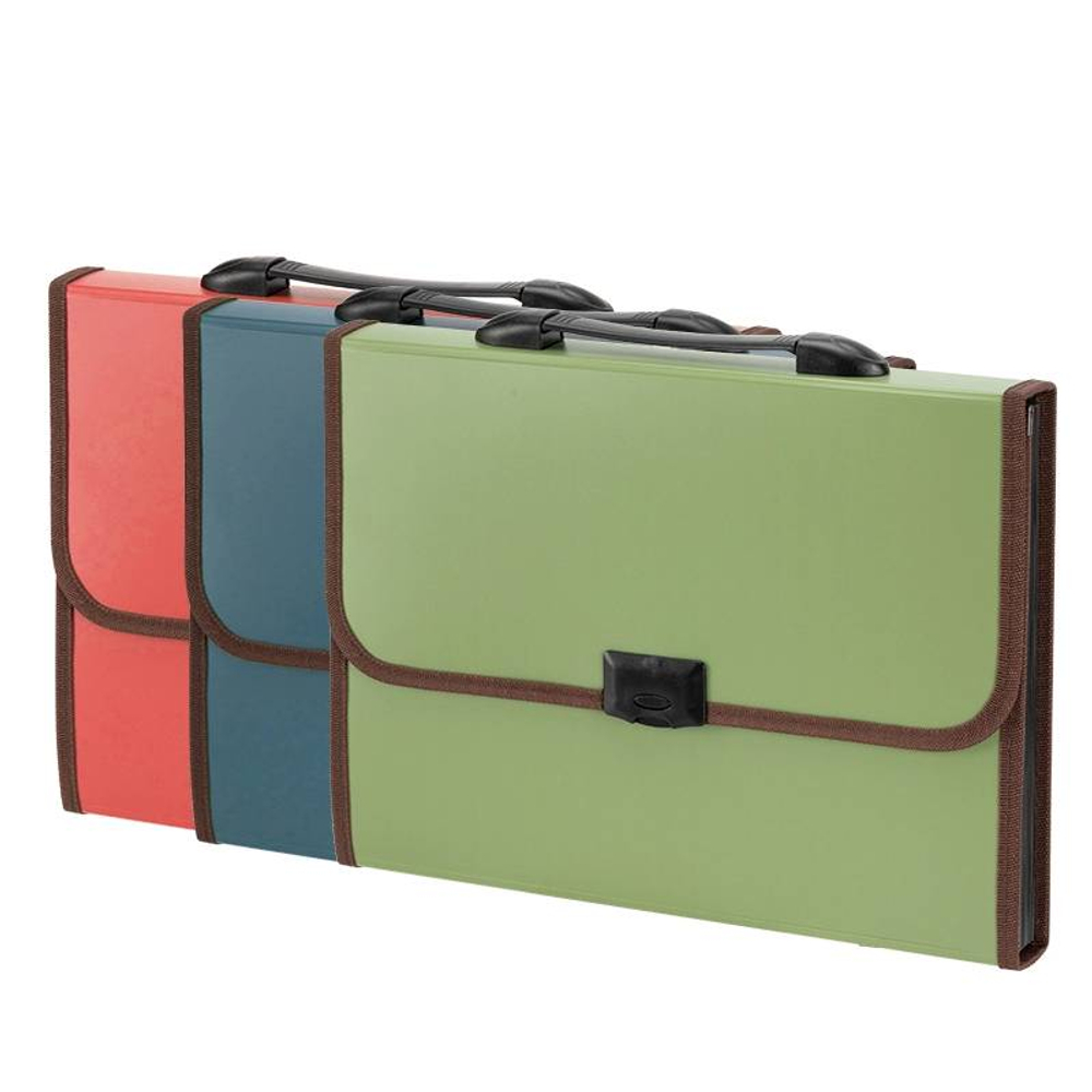 Папка-портфель DELI, А4, 13 отделений, 0,75 мм, ассорти