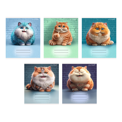 Тетрадь 24 л. линейка ЭКСМО Осторожно, кот! (ТЛ249263)