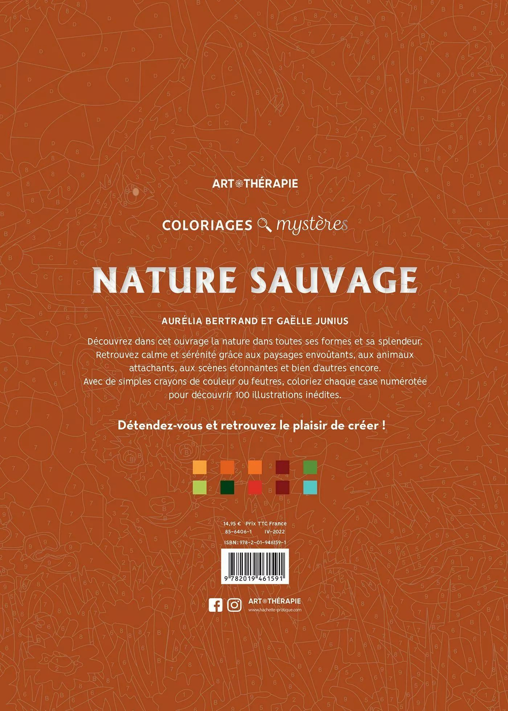 Раскраска по номерам Coloriages mysteres Disney Nature sauvage - раскраска Дисней Дикая Природа / 9782019461591