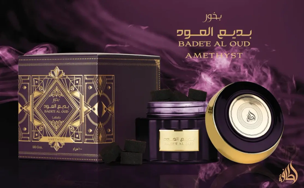 Lattafa Bade'e Al Oud Amethyst Bukhoor Incense 100g