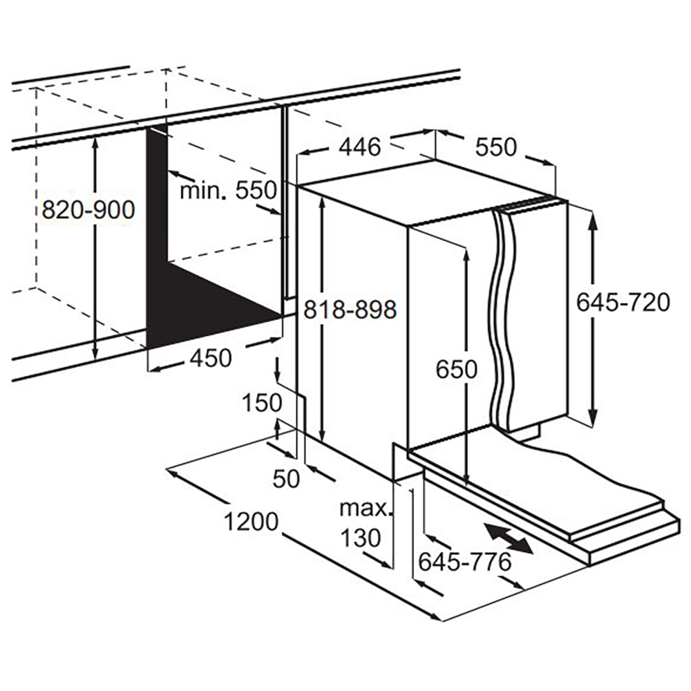Встраиваемая посудомоечная машина Electrolux EEA23210L