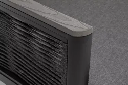 "Париж" угловой модульный диван, каркас из алюминия, цвет серый