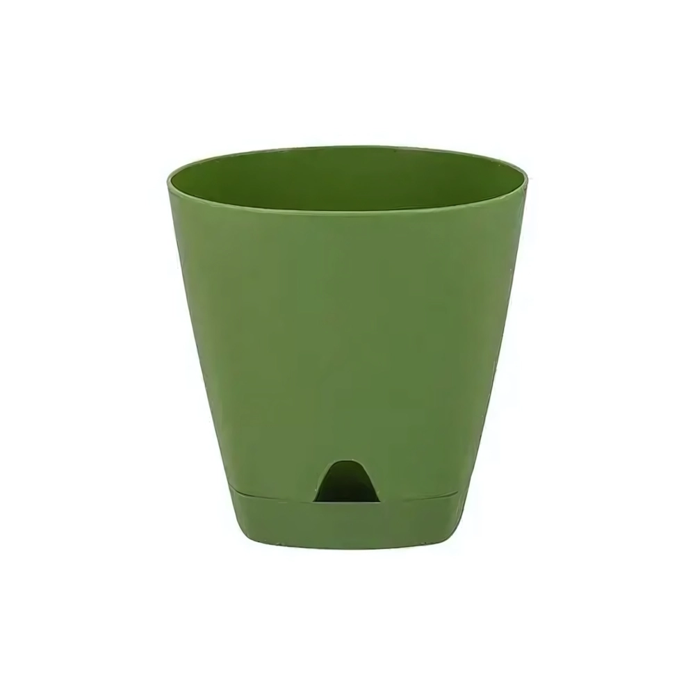 Горшок для цветов AMSTERDAM D 140 mm,35l с подставкой оливковый