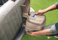 СПА-бассейн Intex PureSpa Chevron Deluxe 145/196х71 см с круговым пузырьковым массажем, хлоргенератор (28472)