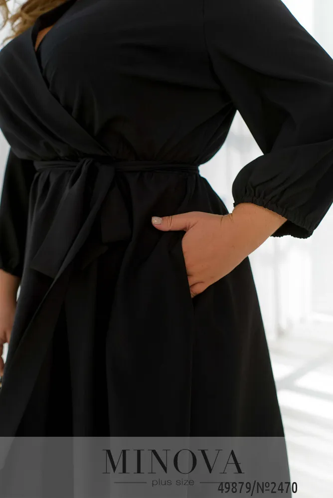 Платье 2470-черный Minova