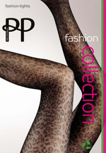 Женственные колготки с леопардовым принтом (Размер: 2 размер) (Цвет: черный)