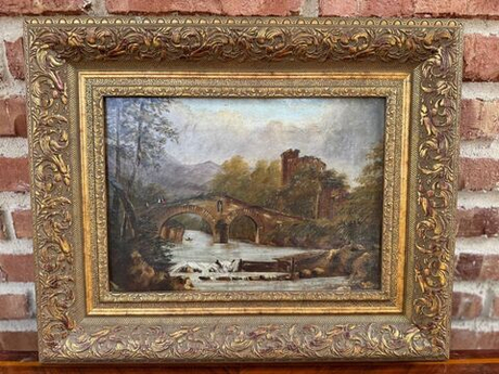 Винтаж: Антикварная картина “Mostar”