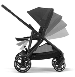 Прогулочная коляска Cybex Gazelle S BLK Moon Black с корзиной и дождевиком