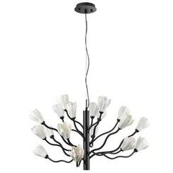 5090/18 MODERN ODL25 553 черный матовый/белый/фарфор Люстра G4 LED 18*5W GARDI
