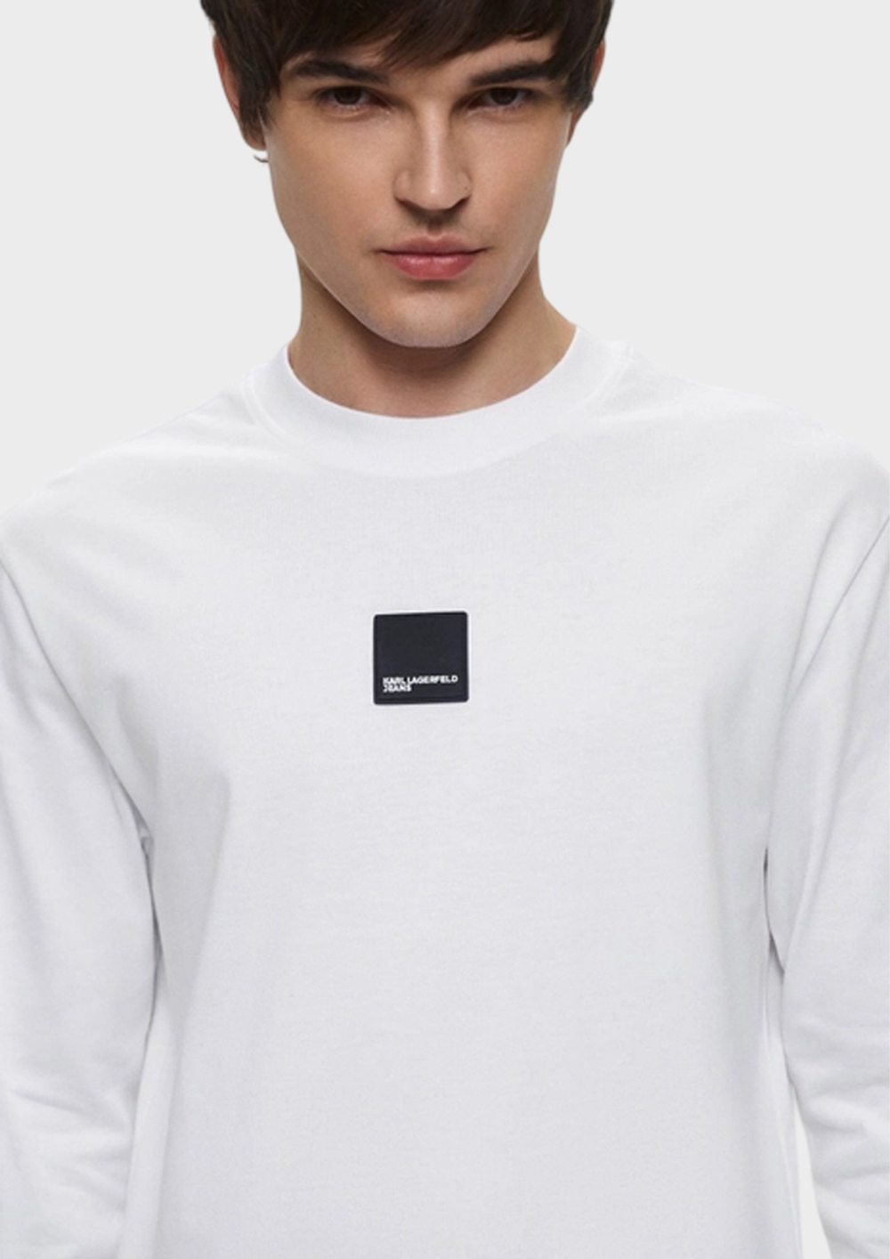 Лонгслив KARL LAGERFELD JEANS Reg Ls Curved Hem Tee