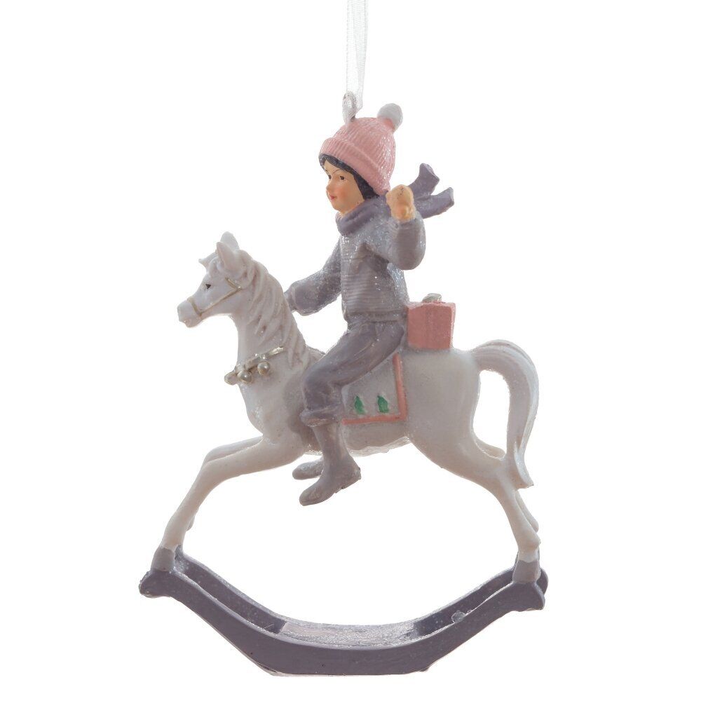 GAEM Украшение новогоднее "Лошадка-качалка", L8,5 W3,5 H12 см