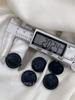 Пуговицы Арман. темно-синие с прожилками