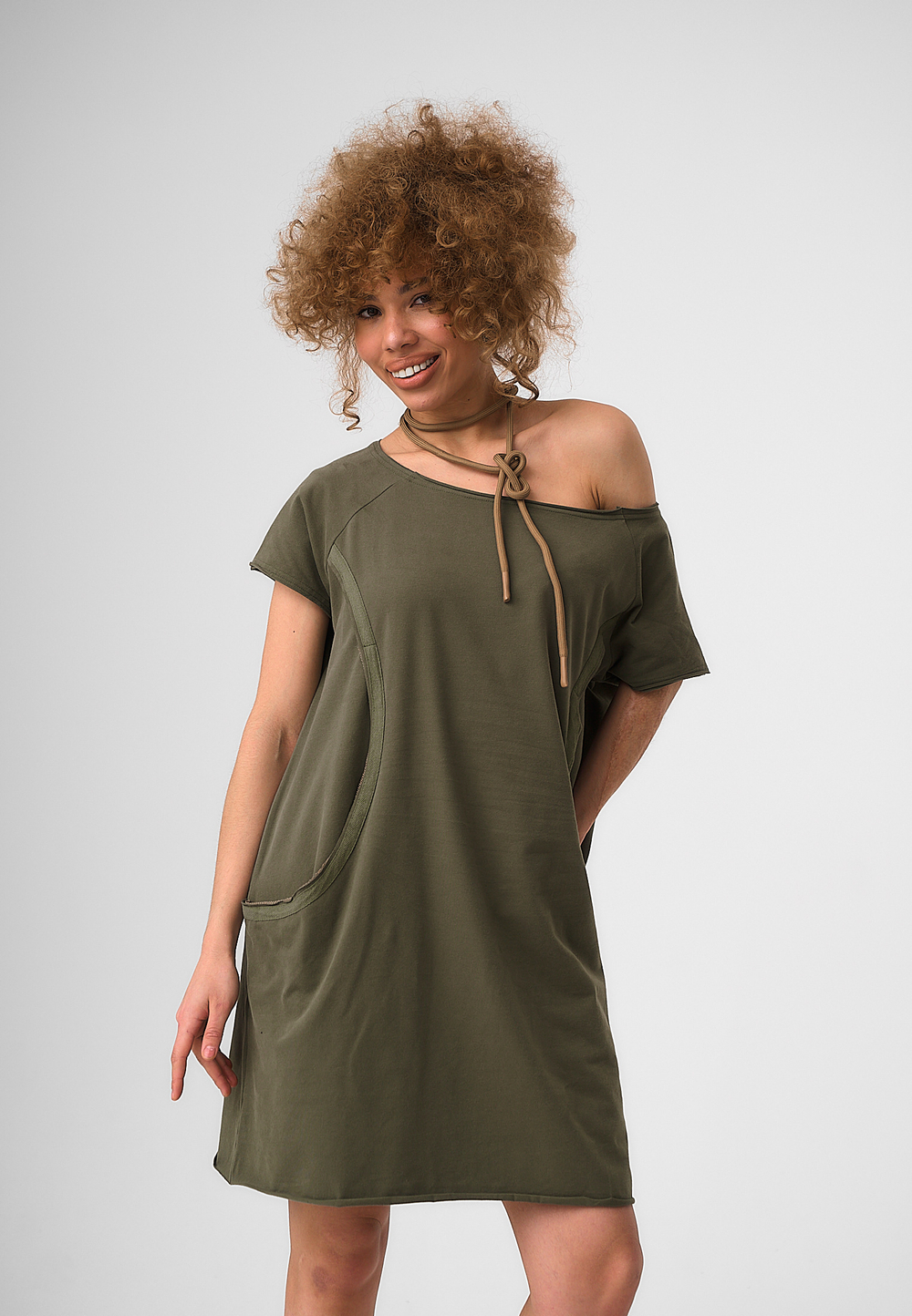 Платье Ребекка Хаки