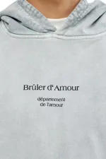 Худи Bruler d'Amour Garment Investigation серый