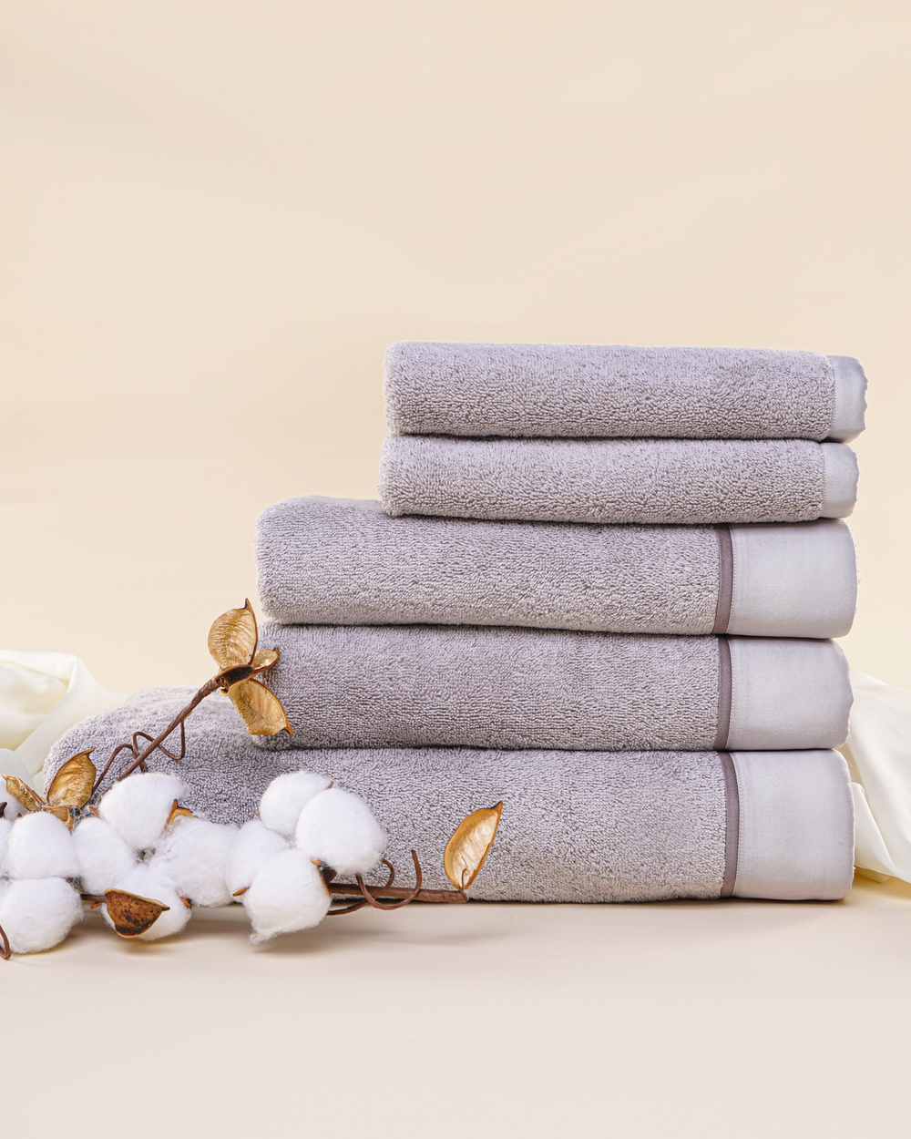 Набор полотенец 5шт Claire Batiste Atelier Brise серый