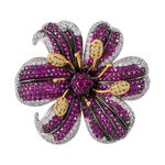 Брошь Fiore Luna ВИОЛА Zircon XR04099H2 V/S