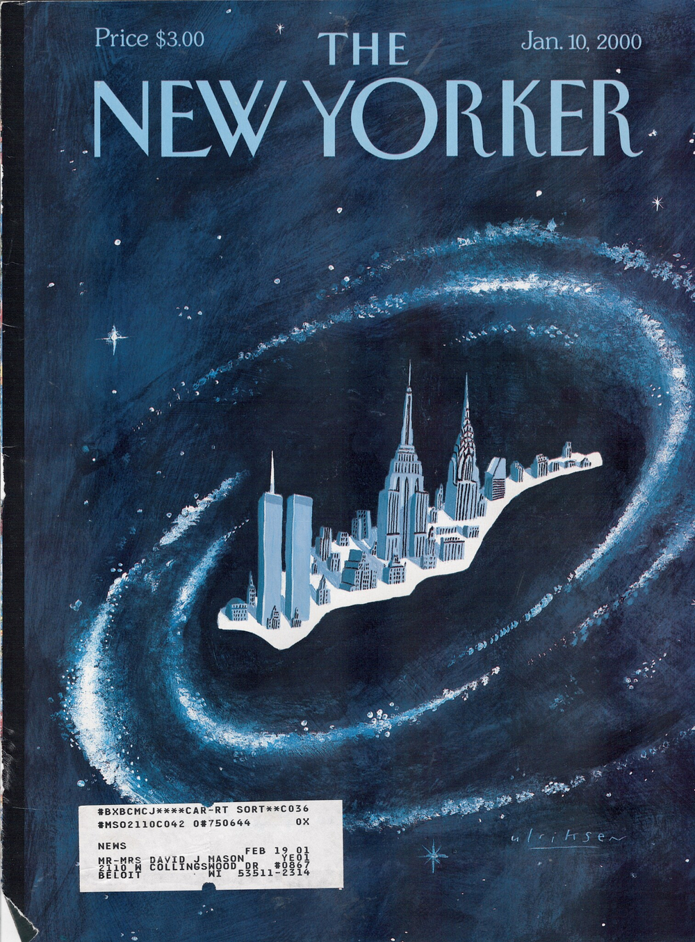 Журнал The New Yorker 10-01-2000, обложка
