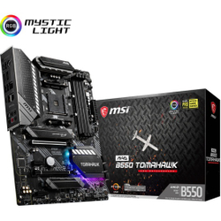 Материнская плата MSI MAG B550 TOMAHAWK Soc-AM4 AMD B550 4xDDR4 ATX AC`97 8ch(7.1) 1 x 2.5Gigabit + Gigabit Ethernet RAID+HDMI+DP